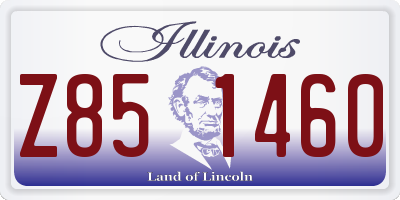 IL license plate Z851460