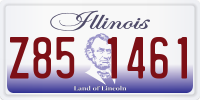 IL license plate Z851461