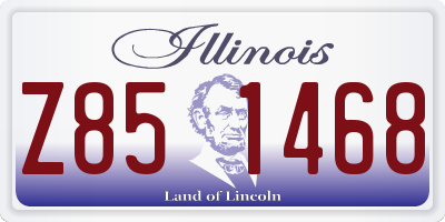 IL license plate Z851468
