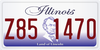 IL license plate Z851470