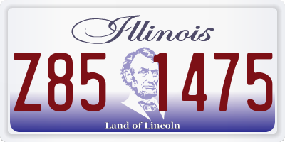 IL license plate Z851475