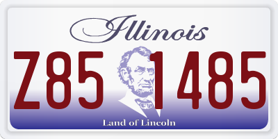 IL license plate Z851485