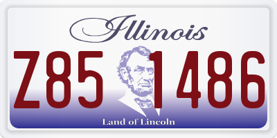 IL license plate Z851486
