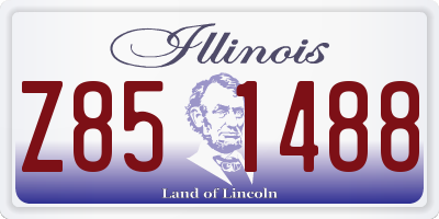 IL license plate Z851488