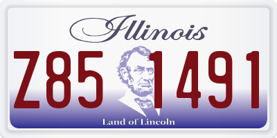 IL license plate Z851491