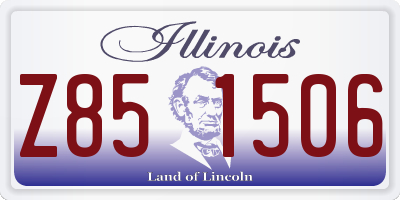 IL license plate Z851506