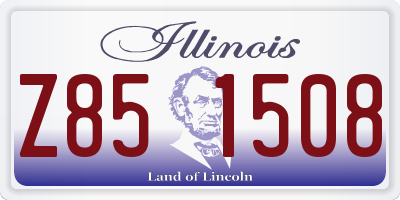 IL license plate Z851508