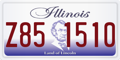 IL license plate Z851510