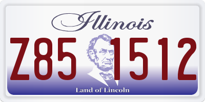 IL license plate Z851512