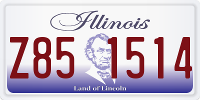 IL license plate Z851514
