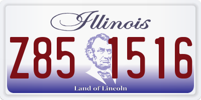 IL license plate Z851516