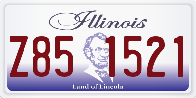 IL license plate Z851521