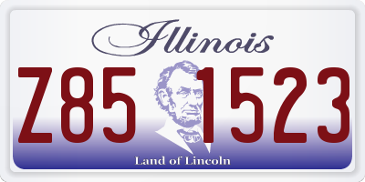 IL license plate Z851523