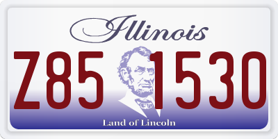 IL license plate Z851530