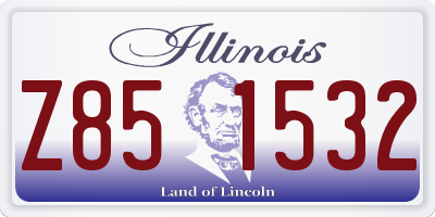 IL license plate Z851532
