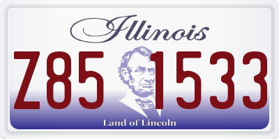IL license plate Z851533