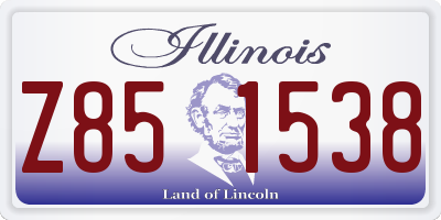 IL license plate Z851538