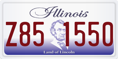 IL license plate Z851550