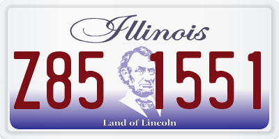 IL license plate Z851551