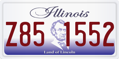 IL license plate Z851552