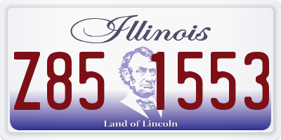 IL license plate Z851553