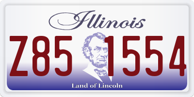 IL license plate Z851554