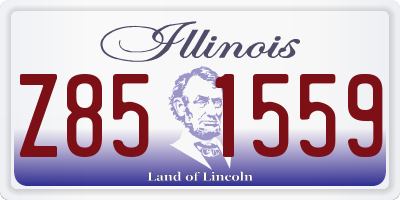 IL license plate Z851559