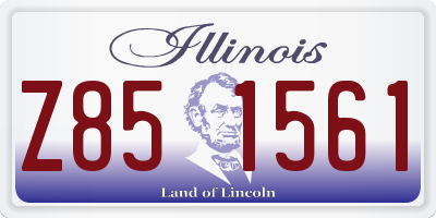 IL license plate Z851561