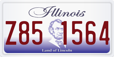 IL license plate Z851564