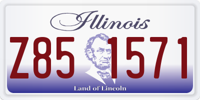 IL license plate Z851571