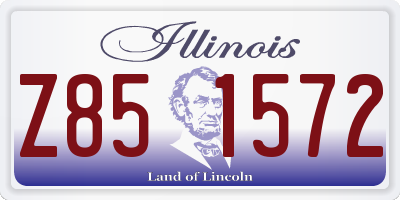 IL license plate Z851572