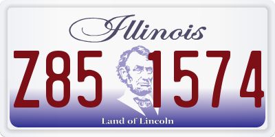 IL license plate Z851574