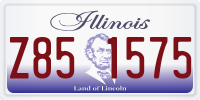 IL license plate Z851575
