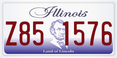 IL license plate Z851576