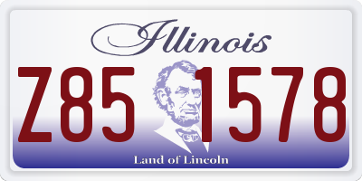 IL license plate Z851578