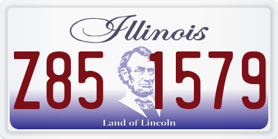 IL license plate Z851579