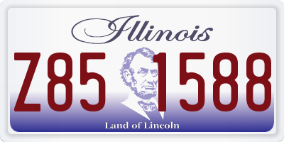 IL license plate Z851588