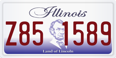 IL license plate Z851589