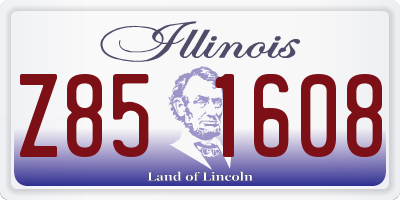 IL license plate Z851608