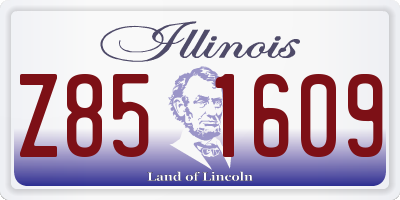 IL license plate Z851609