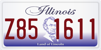 IL license plate Z851611
