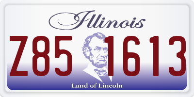 IL license plate Z851613