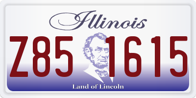 IL license plate Z851615