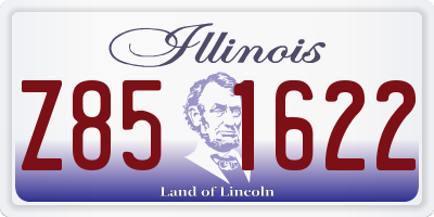 IL license plate Z851622