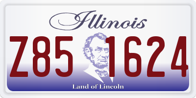 IL license plate Z851624