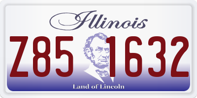 IL license plate Z851632