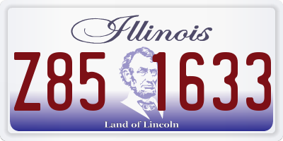 IL license plate Z851633