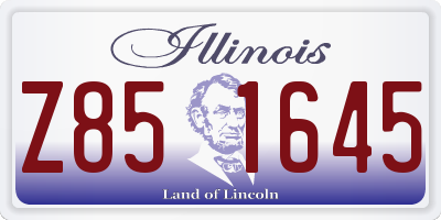 IL license plate Z851645