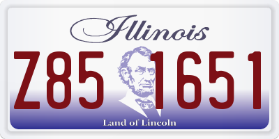 IL license plate Z851651