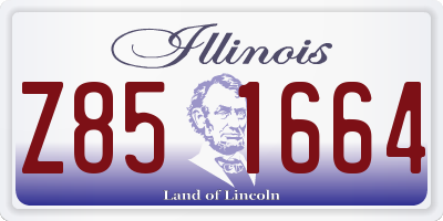 IL license plate Z851664